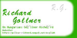 richard gollner business card